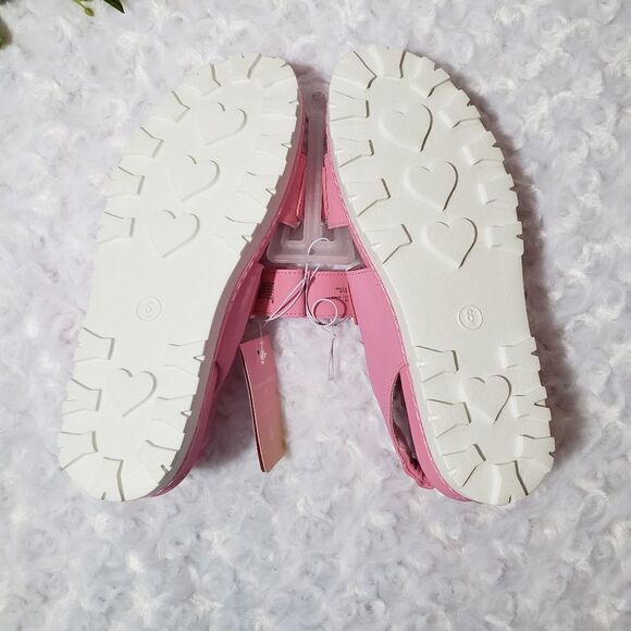 Chunky Y2K Style Sandals Limited Edition Stoney Clover Lane x Target pink and wh - Picture 2 of 3